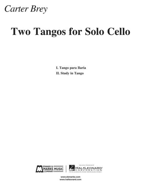 Two Tangos For Solo Cello